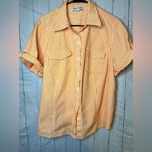 JONES NEW YORK seersucker button down sz 2x